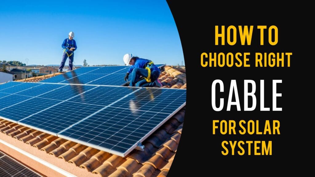 SOLAR CABLE SELECTION FACTORS