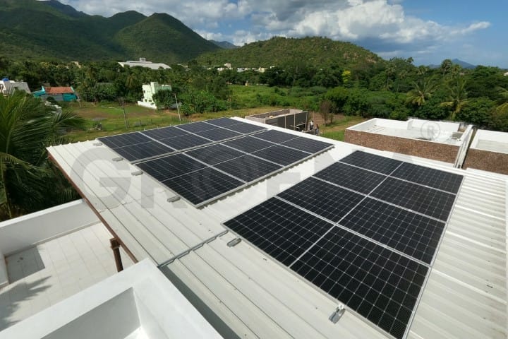 sheet roof solar installation for home salem dharmapuri