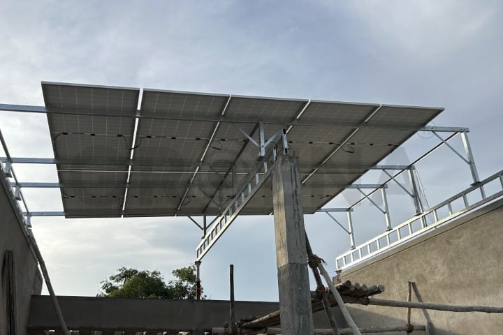 Residential solar high roof installation attur