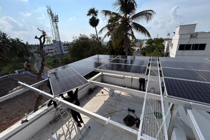 10kw solar project installation erode district