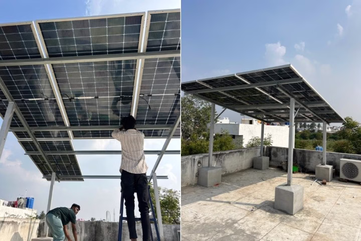 3kw solar installation work erode