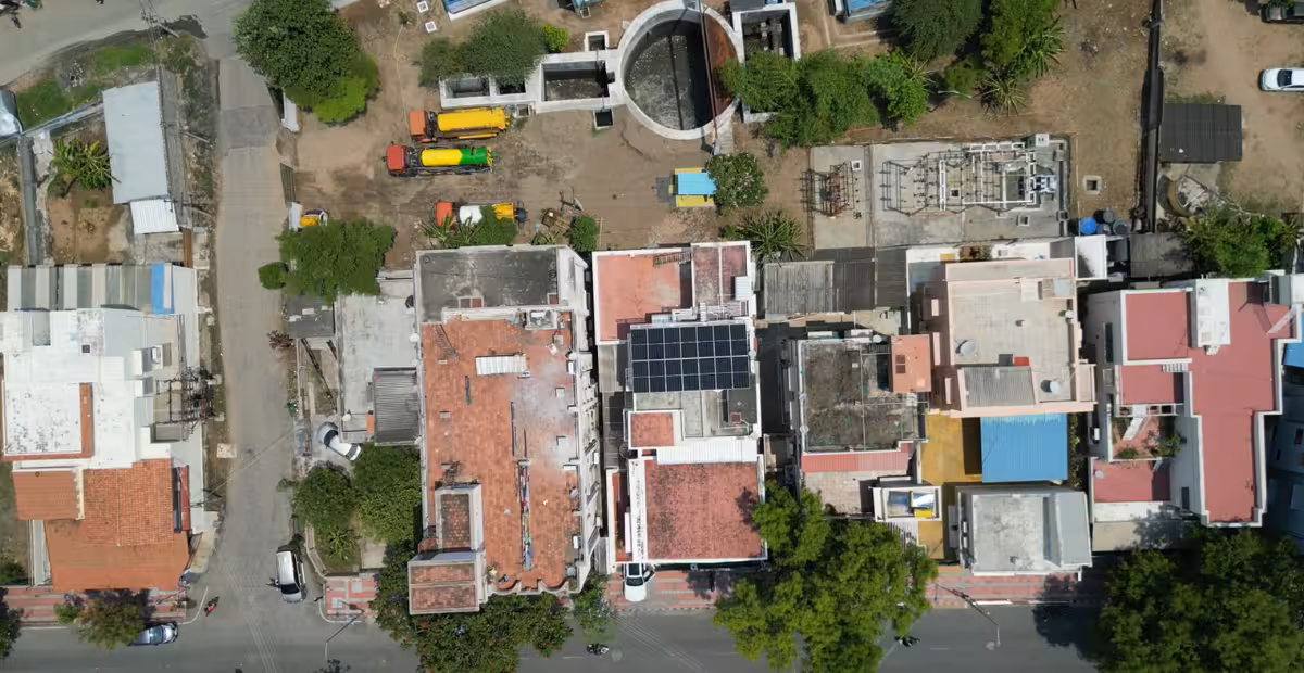 Groena Solar Team Installing Home Solar Groena Solar in-house team installing 8kW solar panels in Periyar Nagar, Erode
