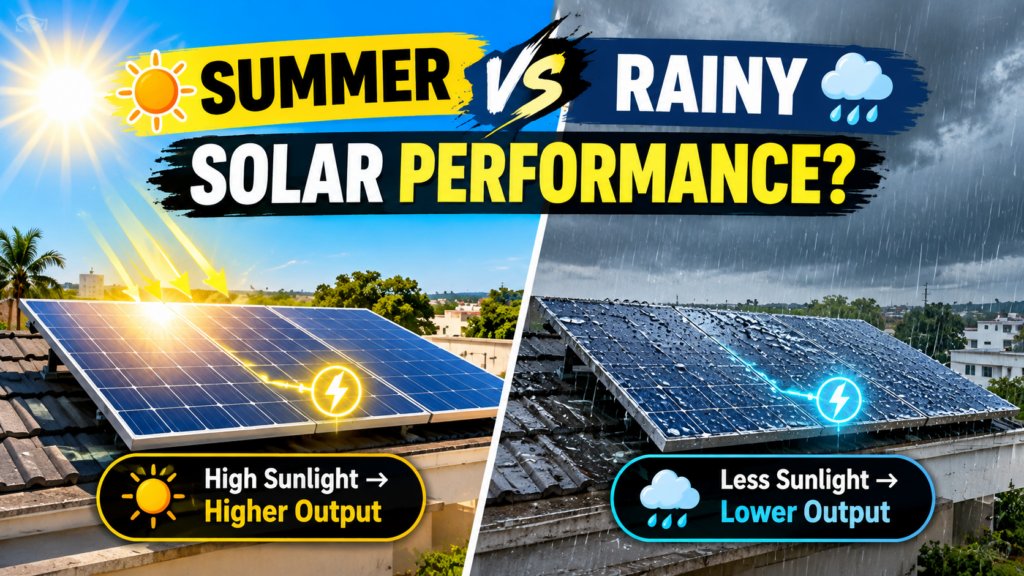 Solar Panel Performance in Summer vs Rainy Season Explained