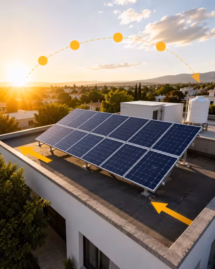 Solar panel performance in summer
