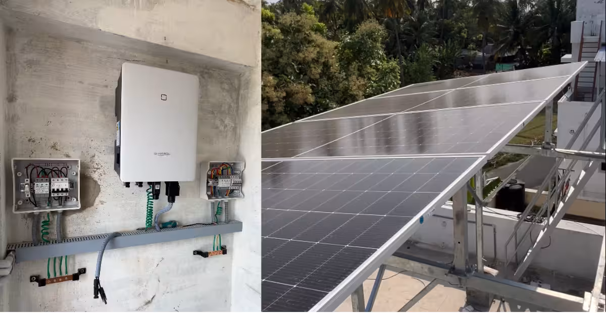 SUNGROW 6kW Solar Inverter Erode SUNGROW 6kW inverter fitted for a home solar system